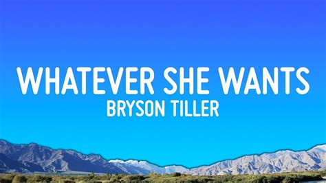 Bryson Tiller Whatever She Wants Lyrics Youtube