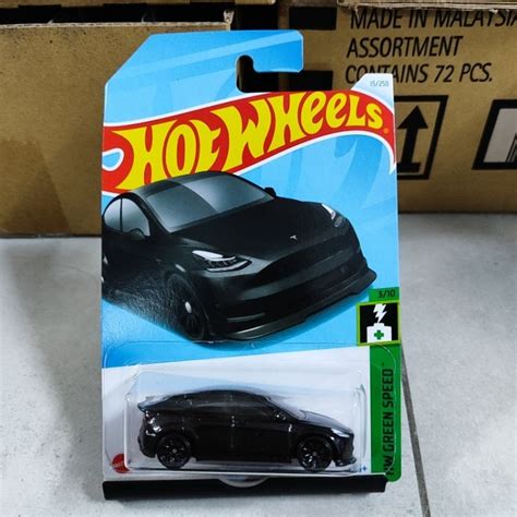 Hot Wheels Tesla Model Y Black Shopee Malaysia