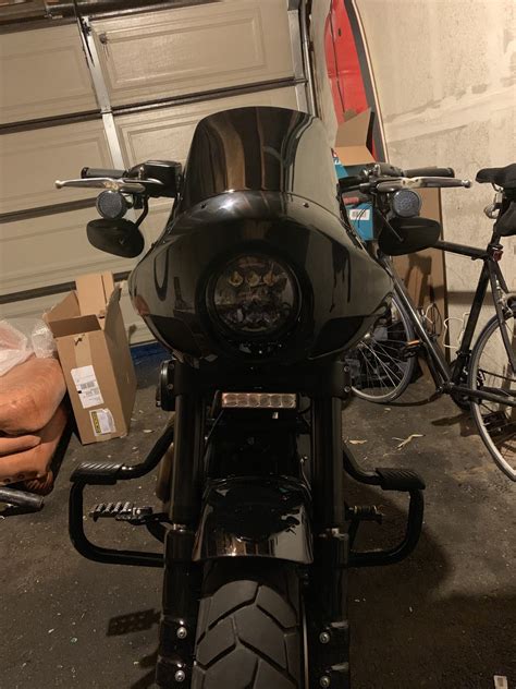 Fatbob Burly T Sport Fairing Installled Harley Davidson Forums