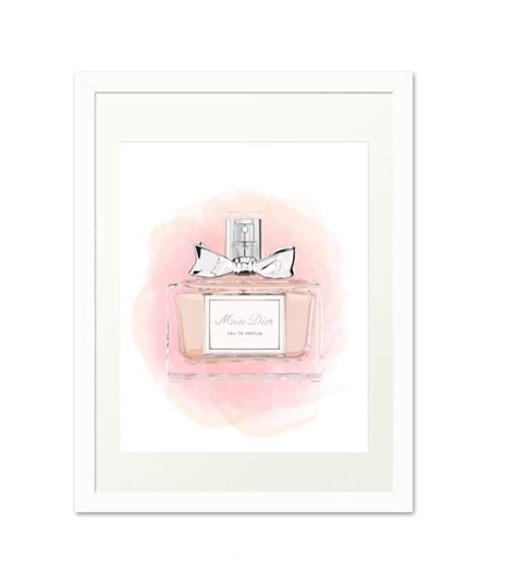 Miss Dior Parfum Printable Parfum Illustration Instant Downloaddior