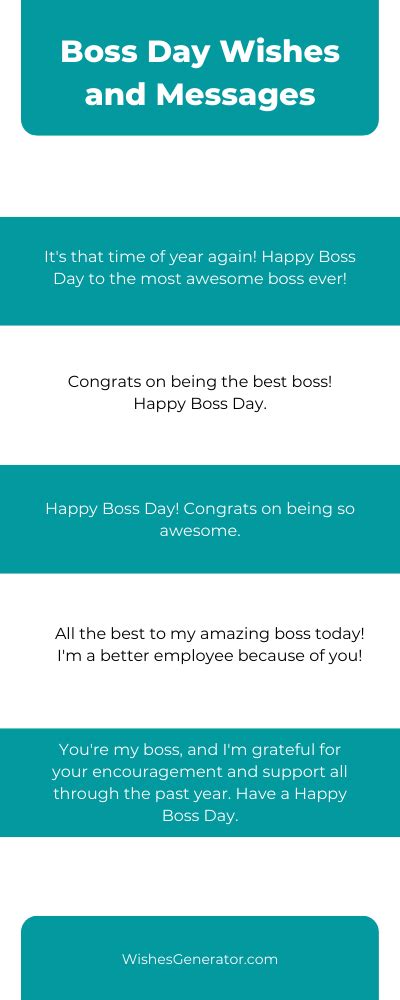 Boss Day Wishes And Messages In This Article We Share Ideas On Boss