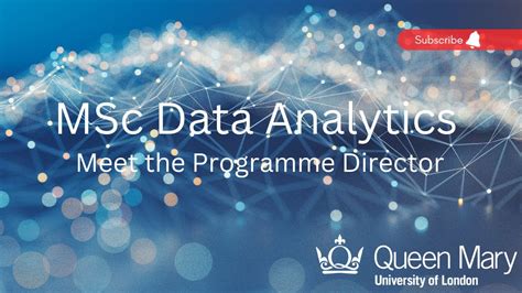 Msc Data Analytics At Queen Mary University Of London Youtube