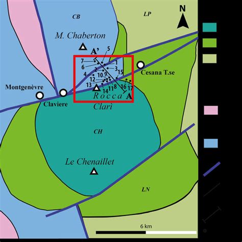 Simplified Tectonic Map Of The Sector Of The Western Alps Where Is