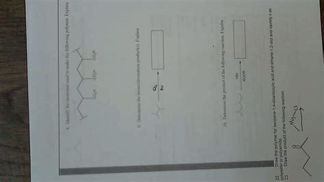 Solved Identify The Monomer Used To Make The Following