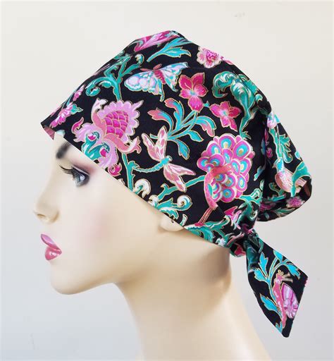 Womans Pixie Tie Back Scrub Hat Scrub Hats For Women Pixie Scrub Hat