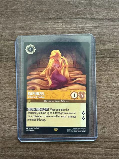 Disney Lorcana Rapunzel Gifted With Healing Legendary