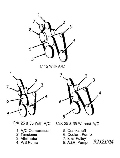 Chevy Corsica Serpentine Belt Diagram