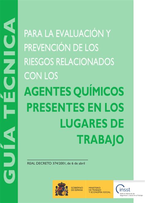 El Insst Actualiza La Guía Técnica Para La Evaluación Y Prevención De