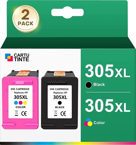 BunToner 305 XL Compatible Avec Cartouche Encre HP 305 XL Noir Et