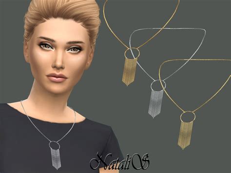 The Sims Resource NataliS Hanging Chain Necklace