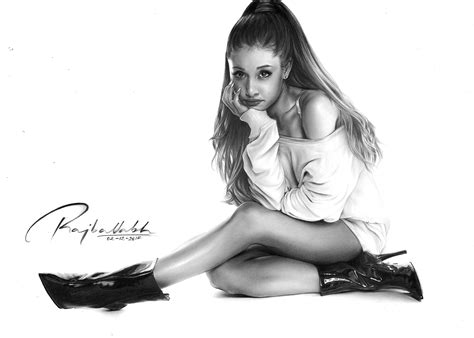 Pencil drawing of Ariana Grande. : r/drawing