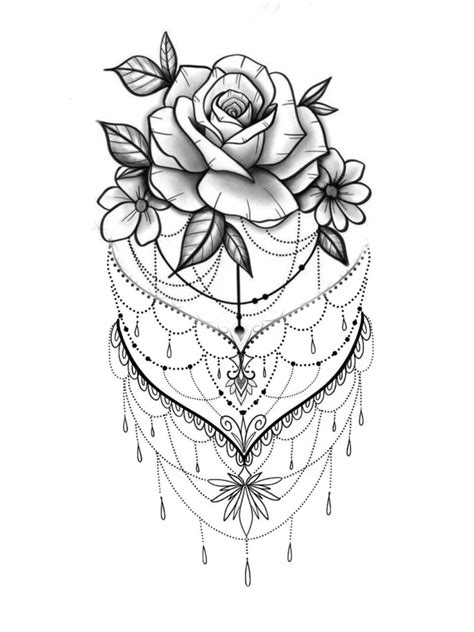 Mandala Rose Tattoo Design Rose Mandala Tattoo Mandala Tattoo Shoulder Mandala Rose Mandala