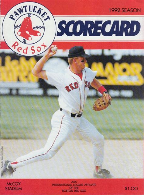 1992 Pawtucket Red Sox Program SportsPaper Wiki