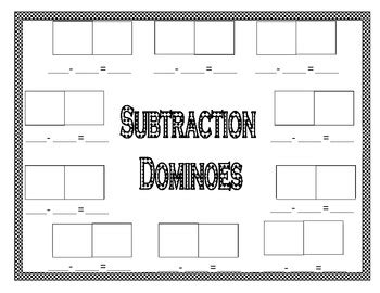 Domino Subtraction pdf by iTeach Primary | Teachers Pay Teachers