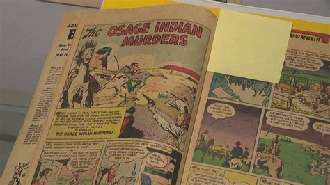 Osage Reign Of Terror Comic Book Exhibit Sheds Light On Oklahoma S