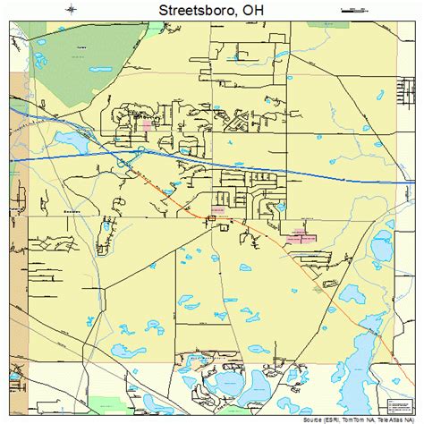 Streetsboro Ohio Street Map 3975014