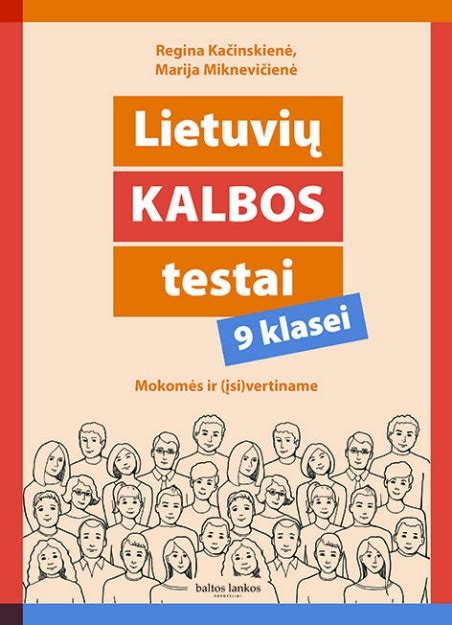 Lietuvių kalbos testai 9 kl Knygos internetu baltos lankos