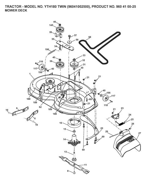 Husqvarna YTH 180 Deck Belt Diagram A Visual Guide