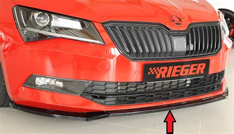 Rieger Tuning Skoda Octavia Rs Front Splitter Spoiler Exoticars