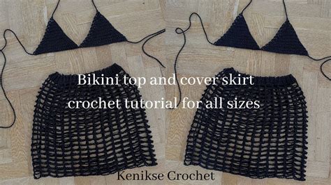Crochet Bikini Top And Skirt Tutorial For All Sizes I Kenikse Crochet YouTube