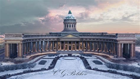 Artstation Kazan Cathedral Cathedral Of The Kazan Icon Of The Mother