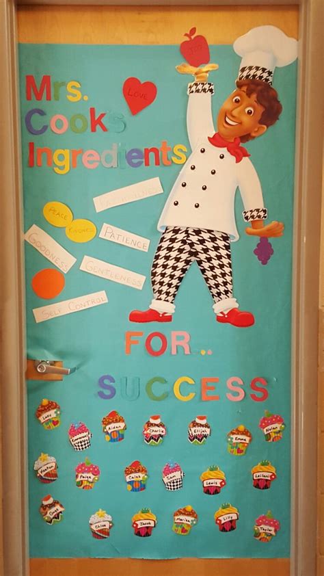 Teachers Appreciation Door Decor In Cooking Theme With The Fruit Of The Spir Teacher