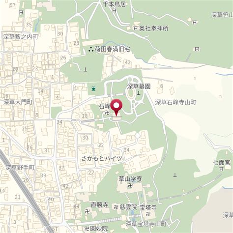 京都府京都市伏見区深草石峰寺山町26－2 の地図 Mapfan