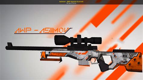 Asiimov Awp Battle Scarred [counter Strike 1 6] [mods]