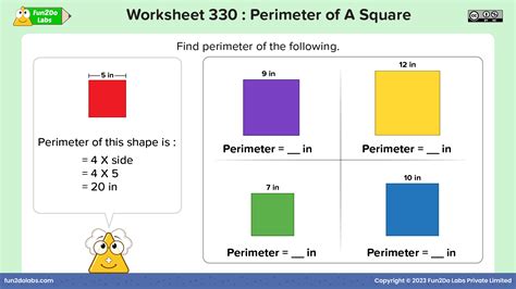 Area And Perimeter Of Square - Fun2Do Labs