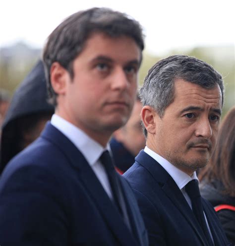 Photo Gérald Darmanin et Gabriel Attal Commémoration du génocide