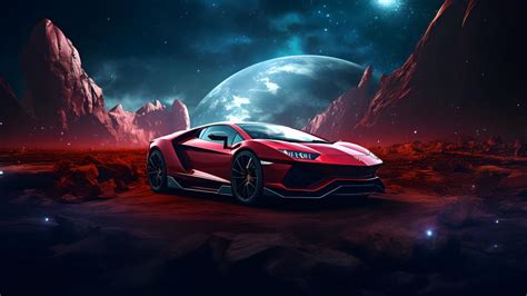 Lamborghini Aventador on Mars - backiee