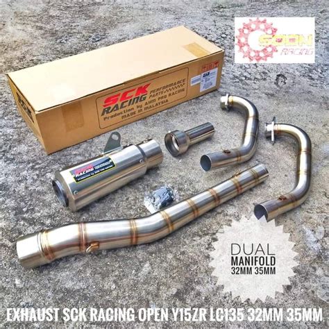 Sck Y Lc Rs Exhaust Open Ahm Racing Mm Mm Dual Manifold Yamaha