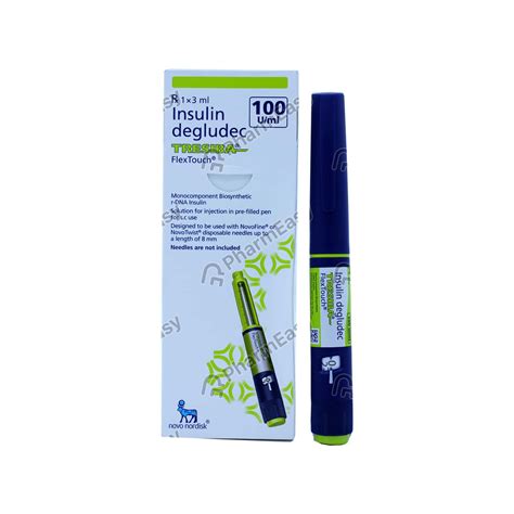 Tresiba 100iu Flex Touch Pen Injection 3ml Uses Side Effects Dosage