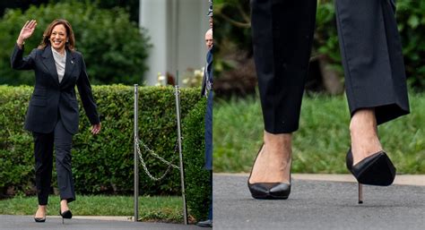 Kamala Harris Goes Classic in Stilettos to Celebrate NCAA Champions ...