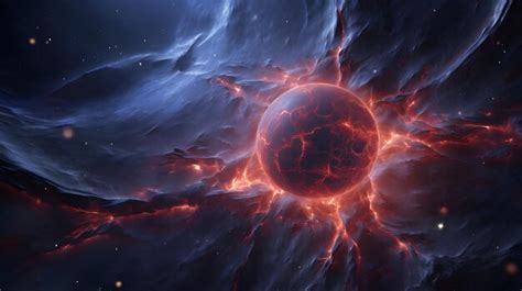 Premium AI Image | An image showing the aftermath of a supernova with a ...