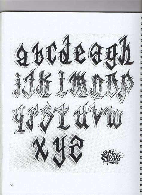 An Old English Alphabet Is Shown In Black Ink On A White Paper With