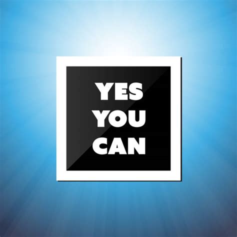 Yes We Can Poster stock vectors - iStock