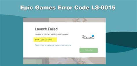 Epic Games Error Code Ls 0015 [fixed] Trendradars