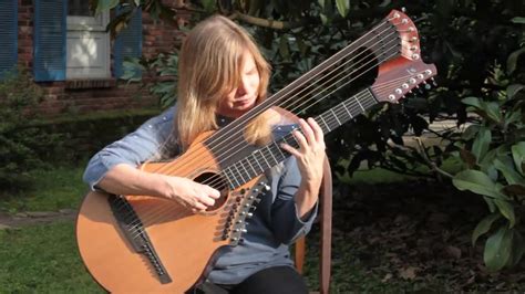 Vincent On A Brunner Folding Harp Guitar Muriel Anderson S Muriels