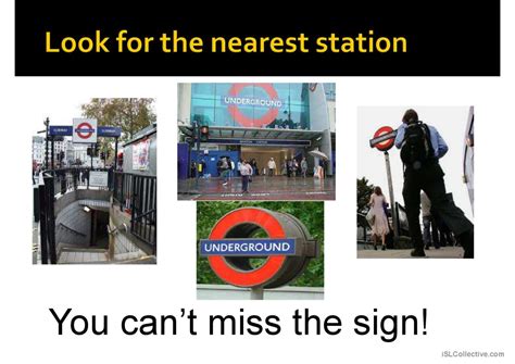 Getting Around London By Tube English Esl Powerpoints