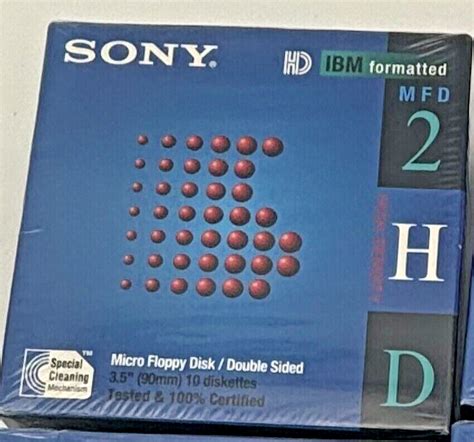 Used New Sony Hd Ibm Formatted Mb Diskettes Computer