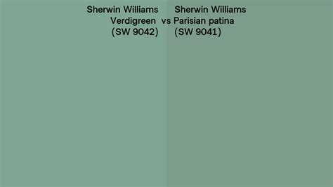 Sherwin Williams Verdigreen Vs Parisian Patina Side By Side Comparison