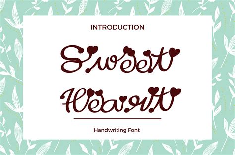 Sweet Heart Style Font By Achiart · Creative Fabrica