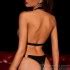 Sexy Faux Leather Criss Cross Hollow Corset Leotard One Piece Lingerie For Women Halter Teddy