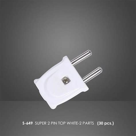 kraft white  pin male plug  electric fittings plastic