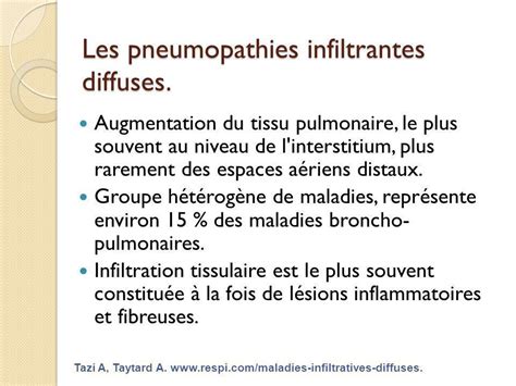 Pathologie pulmonaire infiltrative aiguë en réanimation ppt télécharger