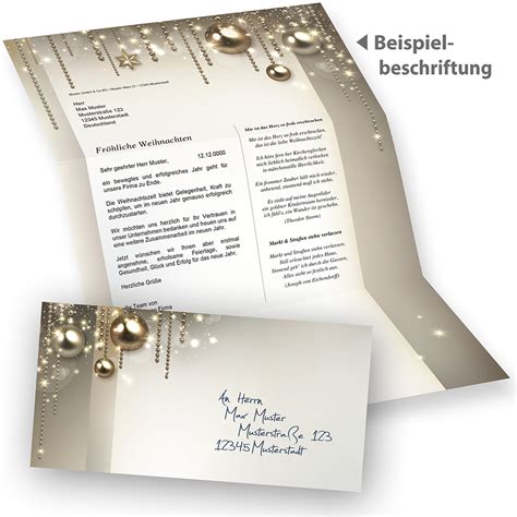 Briefpapier Weihnachten Set Noblesse Sets Elegantes