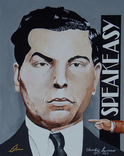 Lucky Luciano Painting By Wayne Hughes Pixels