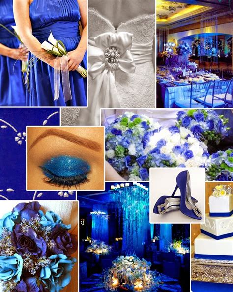 royal blue silver white wedding decorations |http://weddingstopic ...