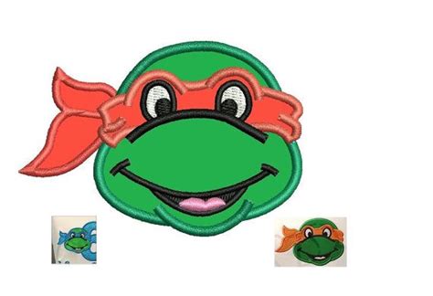 Ninja Turtle Applique Embroidery Design 3 By Joansewingstore Applique